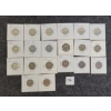 Image 1 : LOT OF 20 - 1953-67 CDN 5 CENT COINS