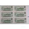 Image 2 : LOT OF 6 - 1973 CDN $1 BANKNOTES - UNCIRCULATED