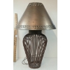 Image 2 : METAL BASKET LAMP W/ CELESTIAL COPPER SHADE