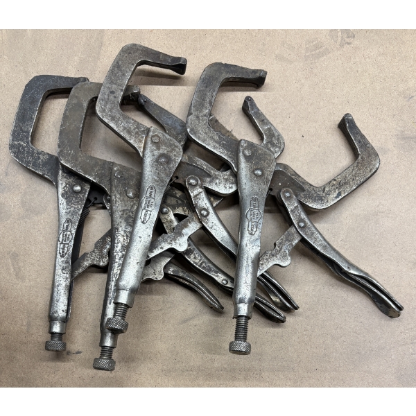 LOT OF 4 VISE-GRIP C-CLAMPS
