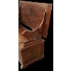 Image 6 : OAK MONKS BENCH HALL SEAT - MID 20TH CENTURY