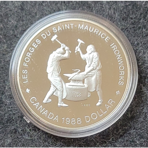 1988 RCM SILVER DOLLAR COIN