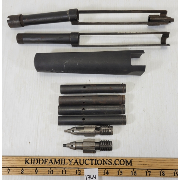 LOT OF 9 - REM 760 FIREARMS PARTS - INCL BOLT & ACTION TUBE ASSEMBLIES