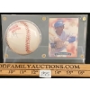 Image 1 : 1992 MVP MLB TORONTO BLUE JAYS DEVON WHITE CARD & BASEBALL - AUTOGRAPHED