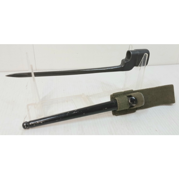 WWII BRITISH NO. 4 MK II SPIKE BAYONET W/ SCABBARD & FROG
