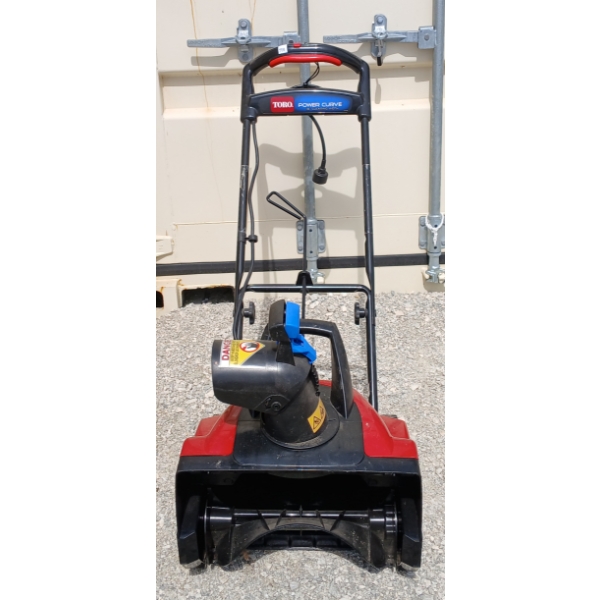 TORO POWER CURVE 18IN SNOW BLOWER - ELECTRIC