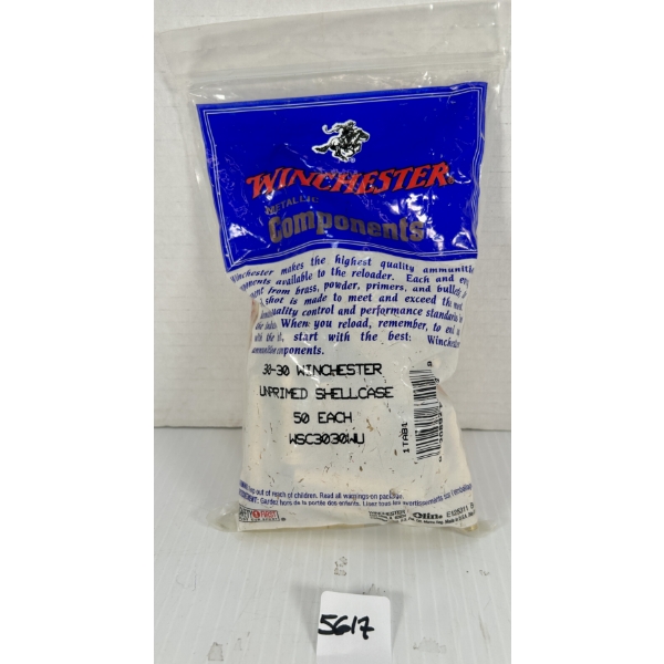 BRASS: 50X WINCHESTER .30-30 WIN - AS NEW
