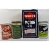 Image 3 : LOT OF 4 - CASTROL, DOMINION & MOTOMASTER MOTOR OIL CANS - GAL & QT