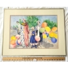 CLOWNS BY M. NURSE - FRAMED WATERCOLOUR ON PAPER