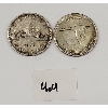 Image 1 : LOT OF 2 - 1959 & 1967 CDN VOYAGEUR & CENTENNIAL GOOSE SILVER DOLLAR COINS 