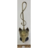 Image 3 : BRASS FOX DOOR STOP - MARKED PEERAGE ENGLAND