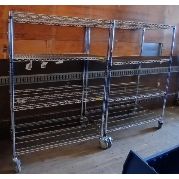 LOT OF 2 - ULINE SHELVES