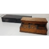 Image 1 : LOT OF 2 - "VICTA" SERIES LOCK BOX W/ KEY &  TRIPLE SET INKWELL