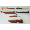 Image 2 : LOT OF 3 - KAUKO, NORMARK & BERETTA KNIVES W/ LEATHER SHEATHS