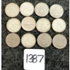 Image 1 : LOT OF 12 - 1960-1973 CDN 10 CENT COINS
