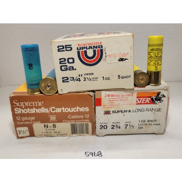 AMMO: 49X WINCHESTER 20GA - 2 3/4IN - #5 SHOT