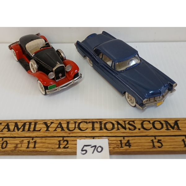 LOT OF 2 - BROOKLIN MODELS DIECAST NO. 11 & 12 - INCL 1958 LINCOLN CONTININIAL & 1931 HUDSON