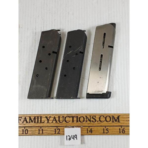 LOT OF 3 - 1911 MAGS