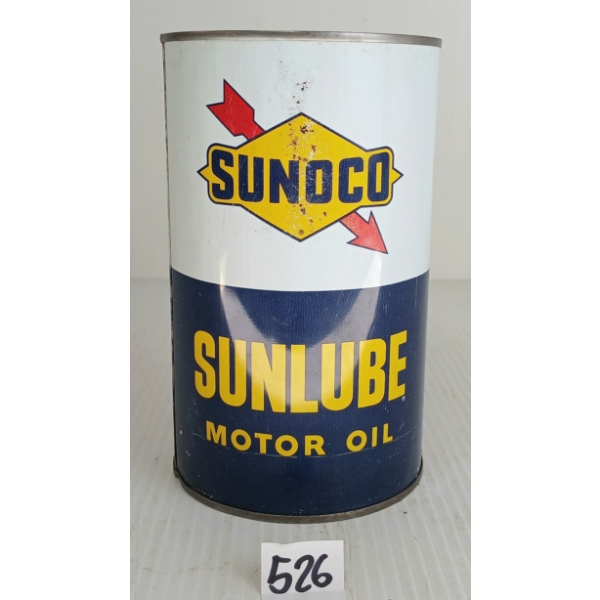 SUNOCO SUNLUBE MOTOR OIL QT CAN