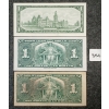 Image 2 : LOT OF 3 - 1937 & 1967 CDN $1 BANKNOTES 