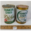 Image 1 : LOT OF 2 - QUAKER STATE MOTOR OIL QT CANS