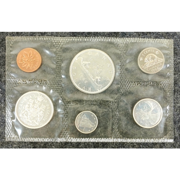 1966 CDN UNCIRCULATED PROOF SET - VOYAGEUR