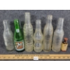Image 1 : LOT OF 7 - MISC EMBOSSED BOTTLES - INCL PHARMO POISON & KIST, ETC.