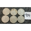 Image 2 : LOT OF 6 - 1968 CDN 25 CENT COINS