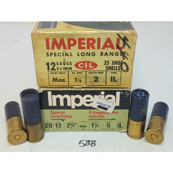AMMO: 50X IMPERIAL 12GA - 2-3/4IN - #2 & 5 SHOT
