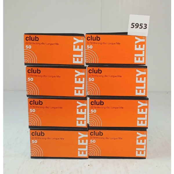 AMMO: 100X 400X ELEY CLUB .22 LR - 40GR - RF