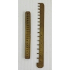 Image 2 : LOT OF 2 - 19TH CENTURY SWISS BRASS DRAWPLATE & MAIN SPRING MEASURING GAUGE - WATCHMAKER TOOLS