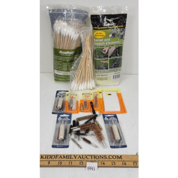 JOB LOT - CLEANING ACCESS - INCL PATCHES, BORE BRUSHES & CHAMBER MOP, ETC