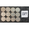 Image 1 : LOT OF 12 - 1955-1966 CDN 10 CENT COINS