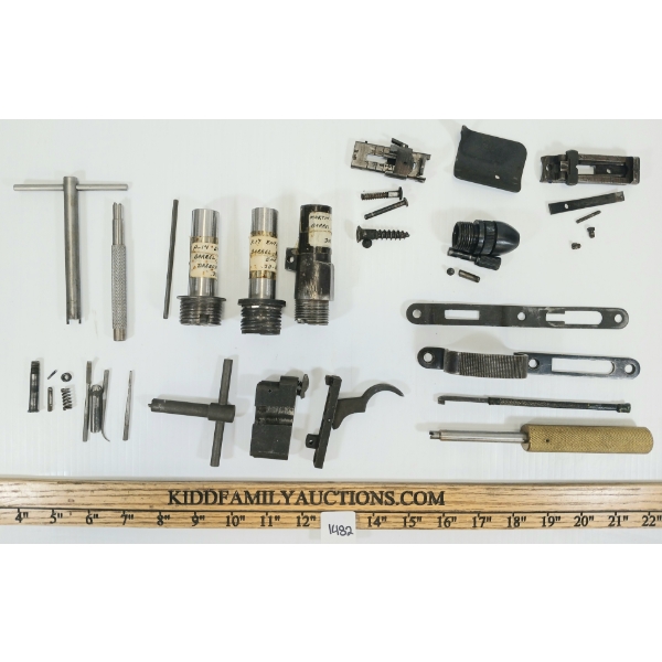 JOB LOT - MISC GUN PARTS & BLACK POWDER RELOADING TOOLS