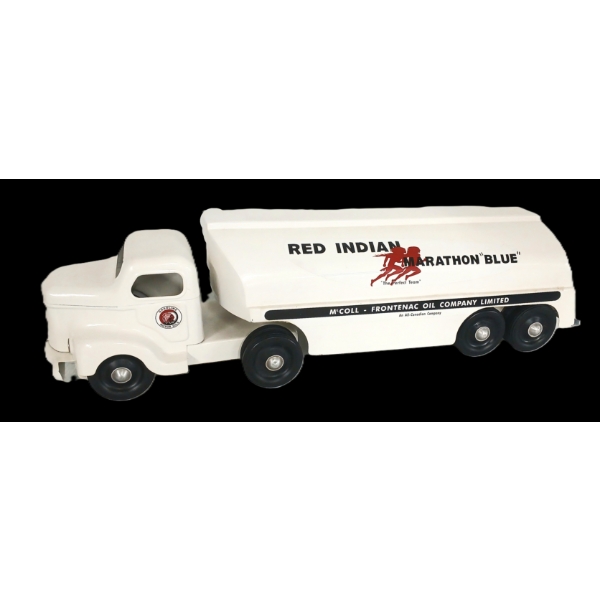 MINNITOY PRESSED STEEL RED INDIAN MARATHON "BLUE" OIL TANKER 