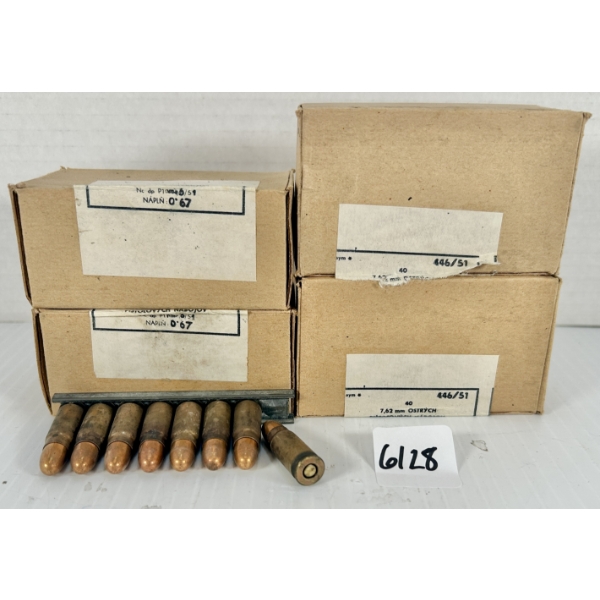 AMMO: 160X 7.62X25 MM TOKAREV - MILITARY FMJ