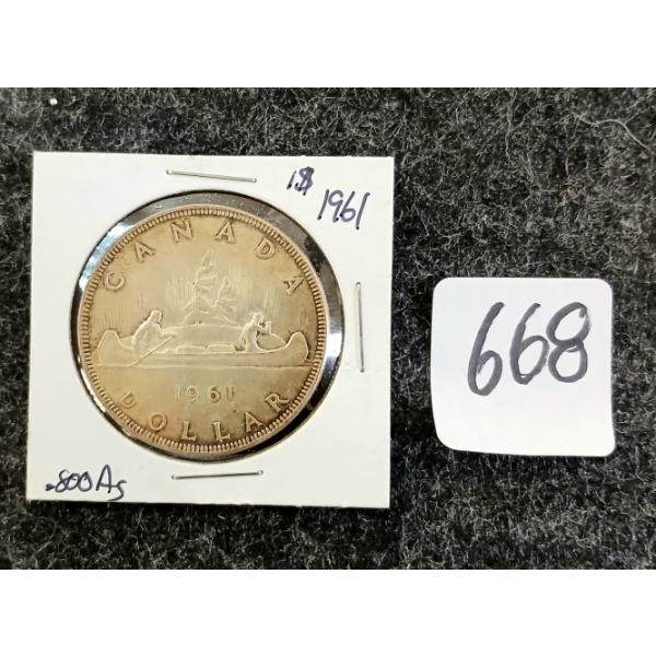 1961 CDN SILVER DOLLAR