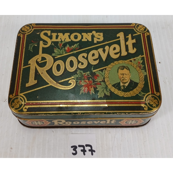 SIMON'S ROOSEVELT CIGAR TIN