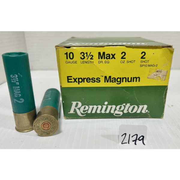 AMMO: 25X REMINGTON 10 GA 3-1/2 IN - #2
