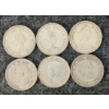 Image 2 : LOT OF 6 - 1943, 1944, 1961, 1965, 1966 CDN 25 CENT COINS