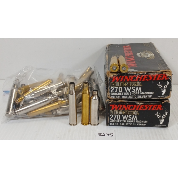 BRASS: 75X MIXED .270 WSM & WIN