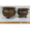 Image 3 : LOT OF 2 - BRASS CAULDRON PLATERS