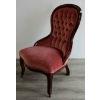 Image 1 : SUEDE BUTTON BACKED GRANDMOTHER CHAIR