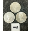 Image 2 : LOT OF 3 - 1962 CDN SILVER DOLLARS - VOYAGEUR