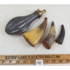 Image 1 : LOT OF 4 - POWDER FLASK & POWDER HORNS