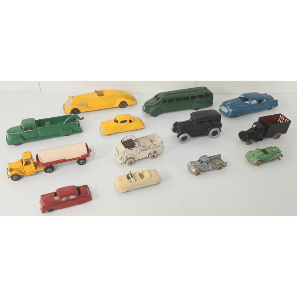 LOT OF 13 - METAL MASTERS, BARCLAY, RENWALL, TOOTSIE & LONDON TOY DIECAST CARS