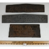 Image 1 : LOT OF 3 - CAST IRON PLAQUES - INCL 1953 NY CENTRAL RAILWAY, HAMILTON C.W, &  E & C GURNEY TORONTO