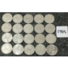 Image 1 : LOT OF 20 - 1939-1965 CDN SILVER 25 CENT COINS
