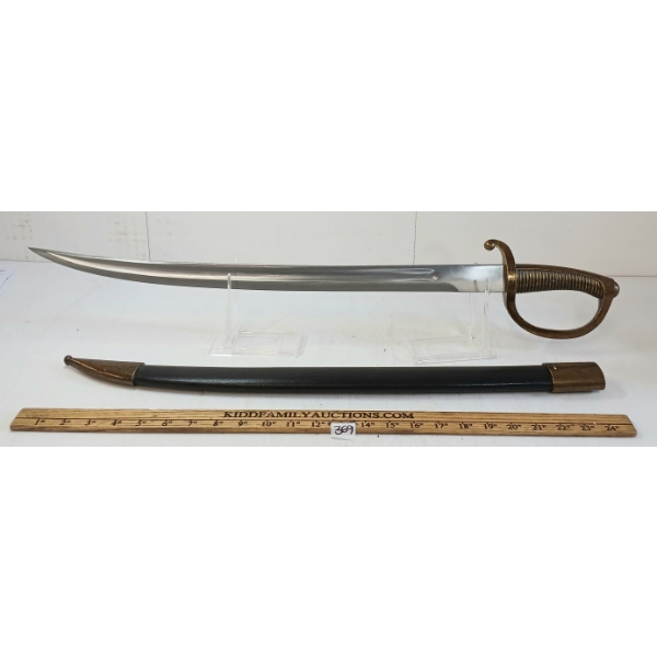 FRENCH BRIQUETTE SABER W/ SCABBARD