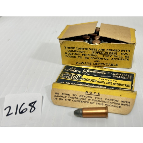AMMO: 50X CIL SUPER-CLEAN .22 WIN AUTO - 45 GR LEAD